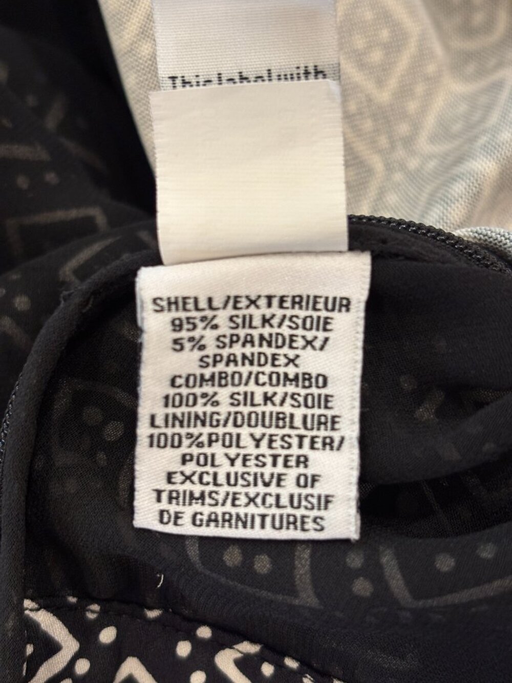 Diane von Furstenberg Silk Geometric Print Dress Size 8 Like New - Picture 6 of 6